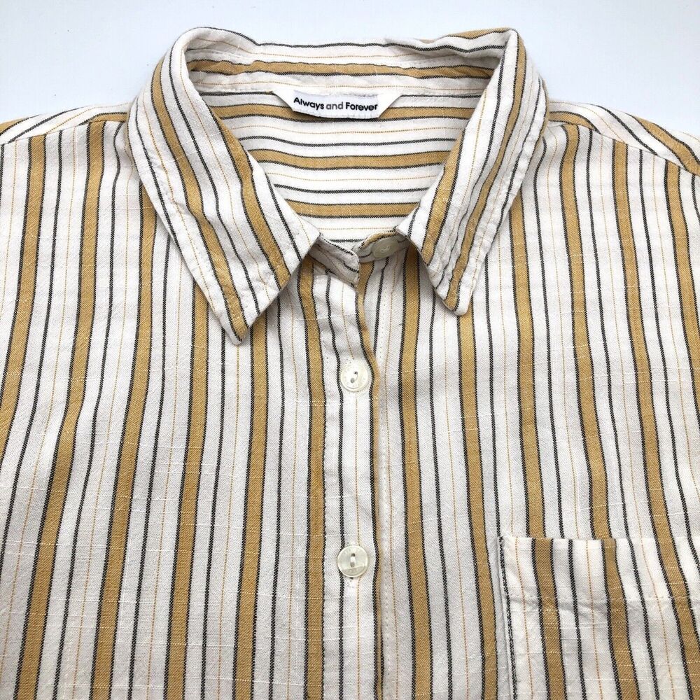 Always And Forever Super Soft Button Up Top Multi… - image 6